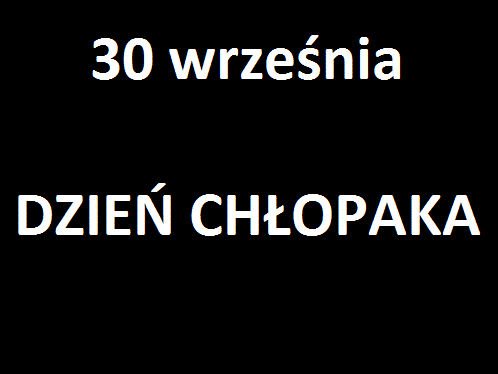 30 września na czarnym tle